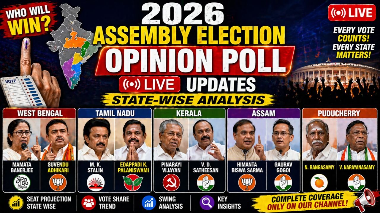 2026 Assembly Election Opinion Poll Live Updates: State Wise Analysis