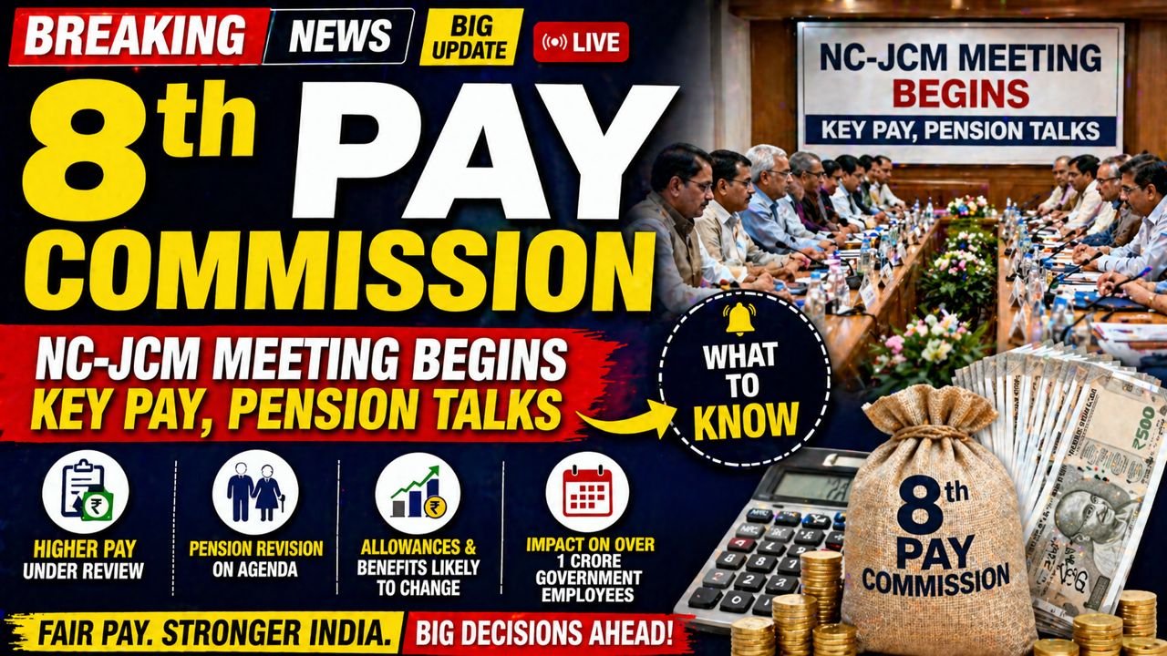 8th Pay Commission: NC-JCM meeting begins key pay, pension talks; what to know