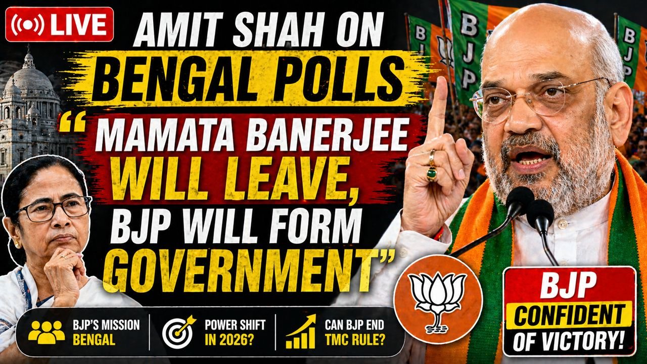 Amit Shah on Bengal Polls: “Mamata Banerjee Will Leave, BJP Will Form Government