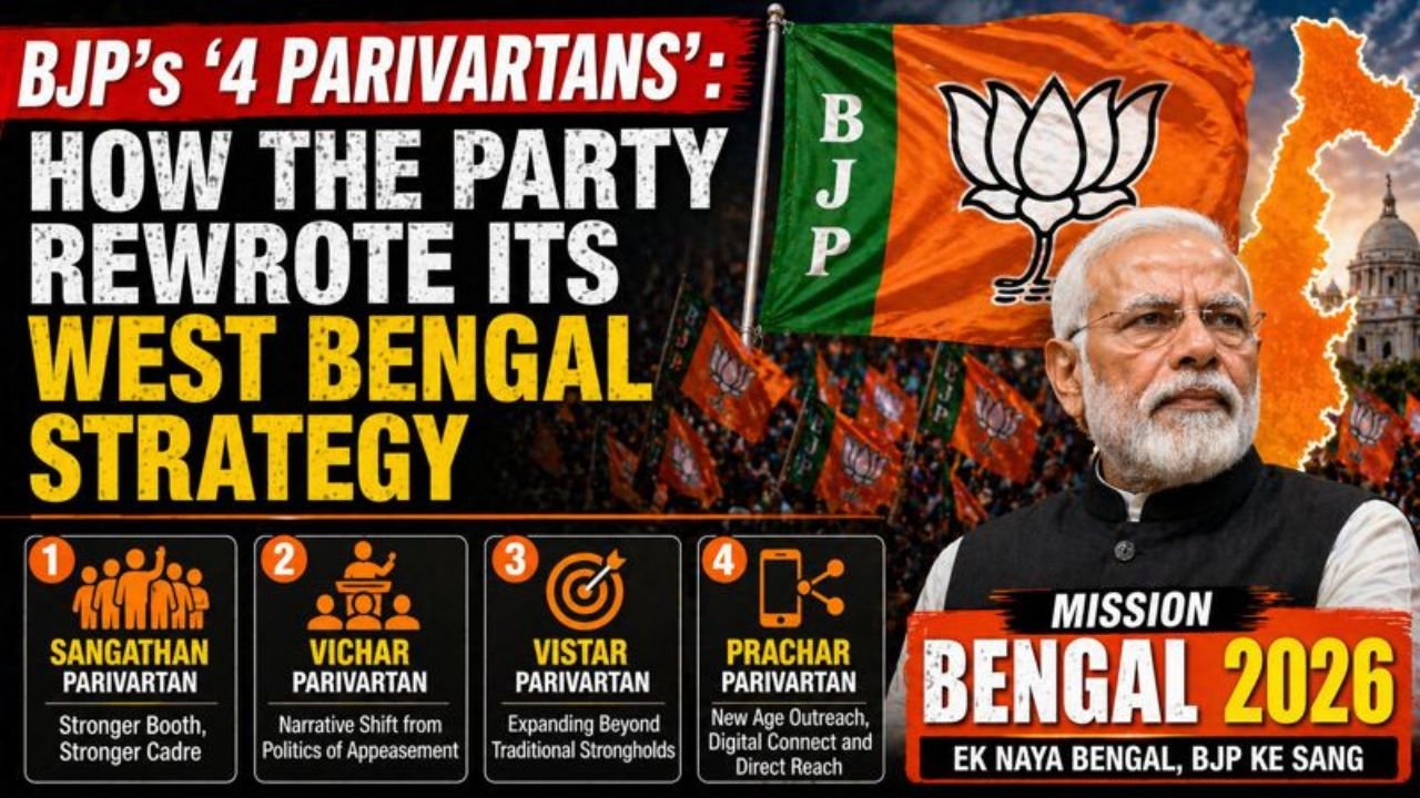 BJP’s ‘4 Parivartans’: How the Party Rewrote Its West Bengal Strategy