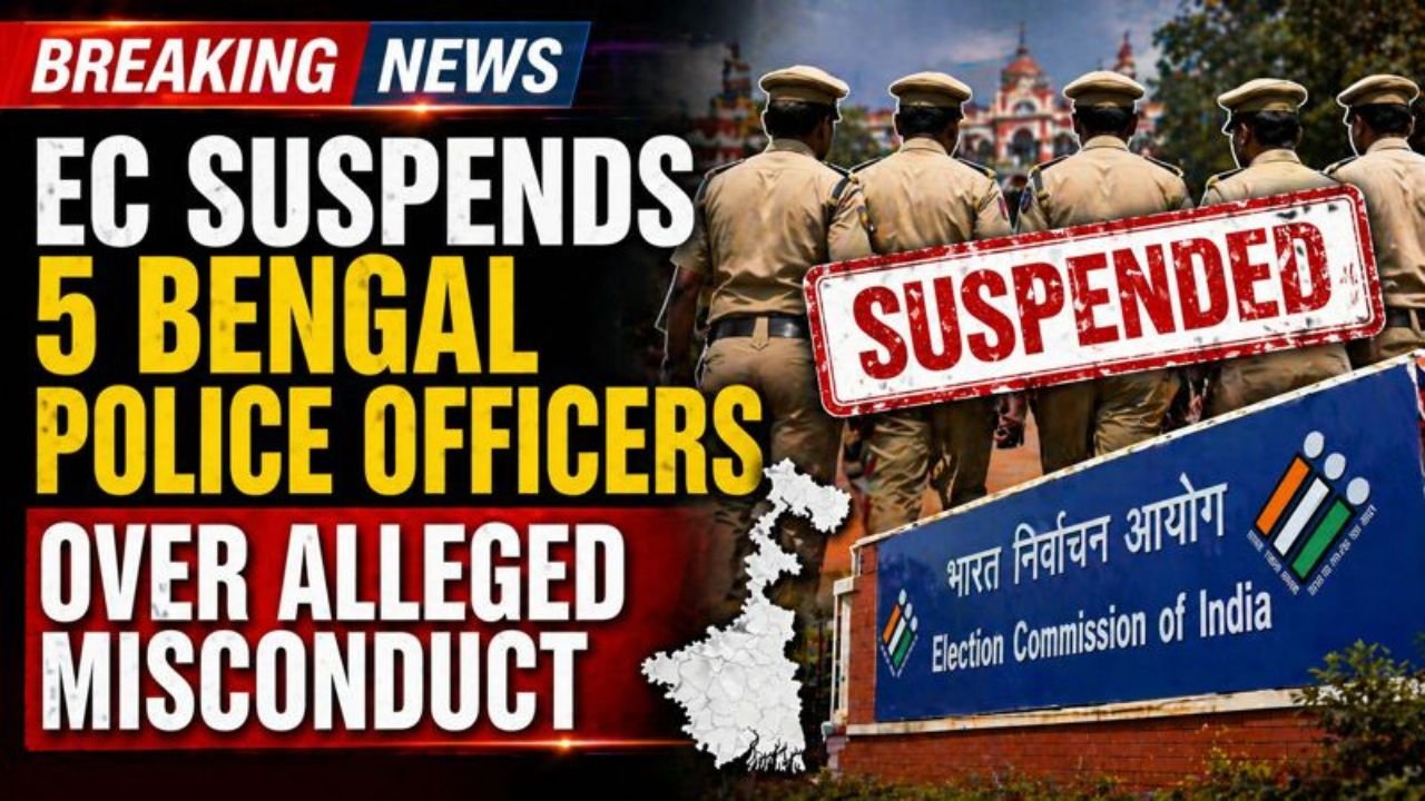 EC Suspends 5 Bengal Police Officers Over Alleged Misconduct