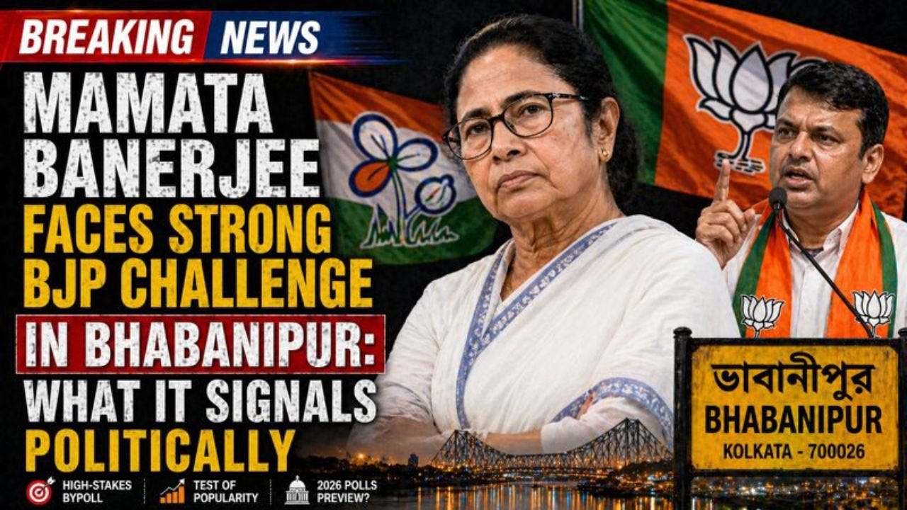 Mamata Banerjee Faces Strong BJP Challenge in Bhabanipur: What It Signals Politically