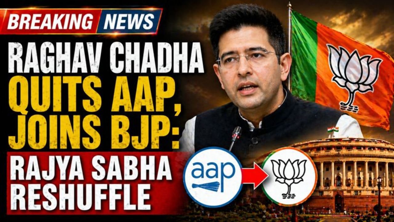 Raghav Chadha Quits AAP, Joins BJP: Rajya Sabha Reshuffle