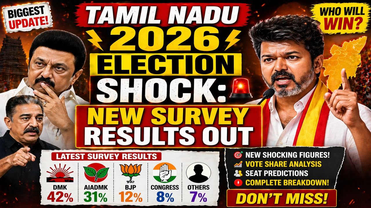 Tamil Nadu 2026 Election Shock: New Survey Results Out