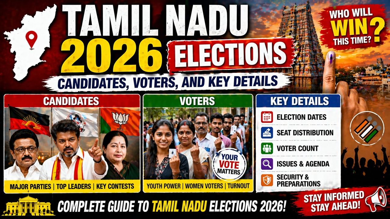 Tamil Nadu 2026 Elections: Candidates, Voters, and Key Details