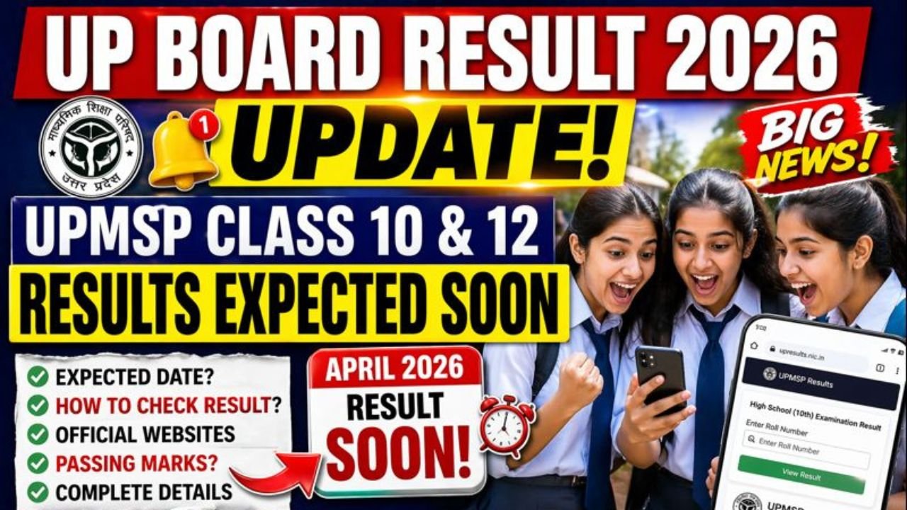 UP Board Result 2026 Update: UPMSP Class 10 & 12 Results Expected Soon – Full Details