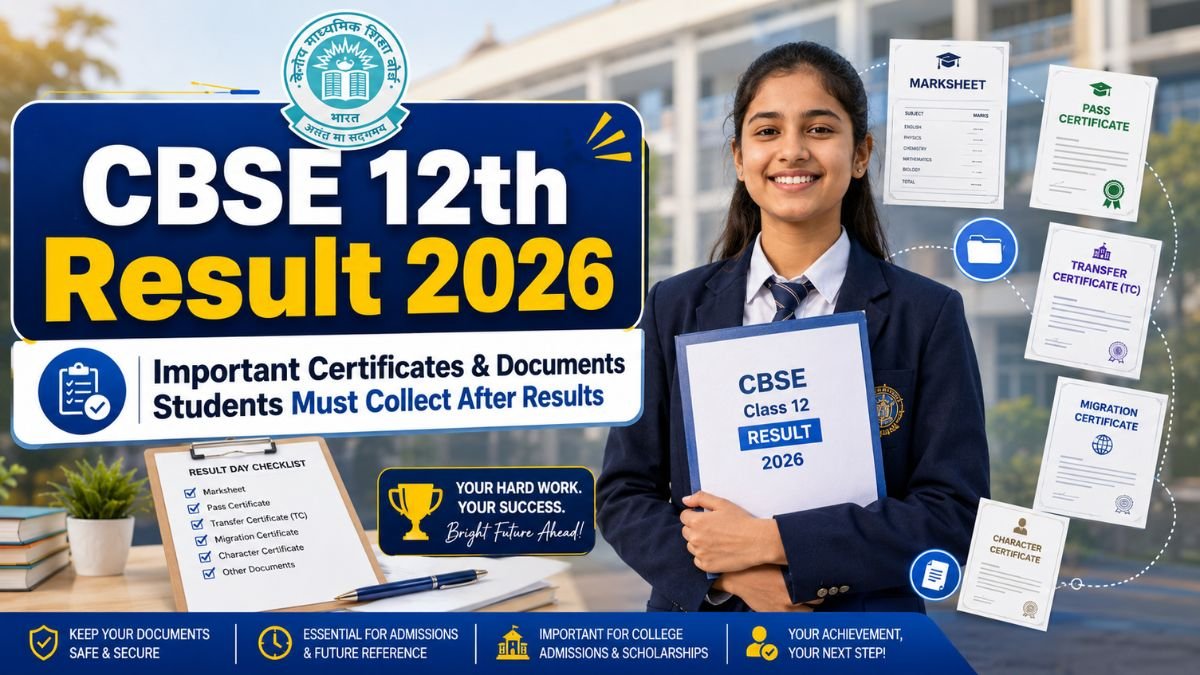 CBSE 12th Result 2026 - Important Certificates and Documents Students Must Collect After Results