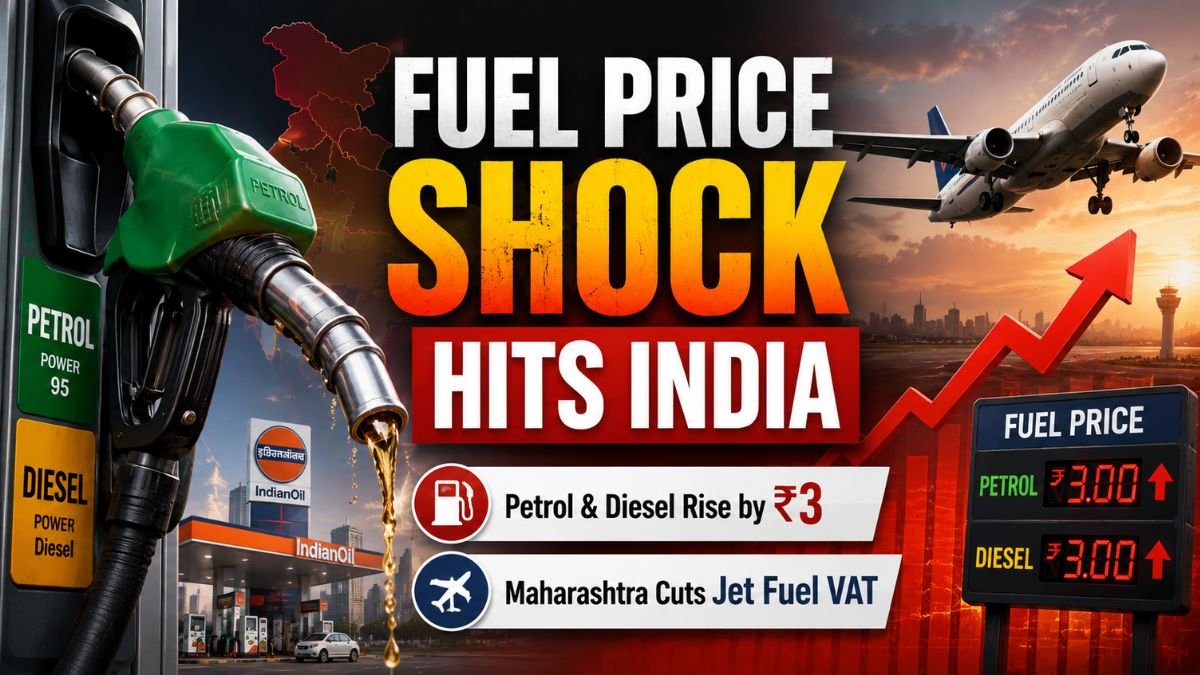 Fuel Price Shock Hits India - Petrol and Diesel Rise by ₹3 as Maharashtra Cuts Jet Fuel VAT to Ease Aviation Pressure