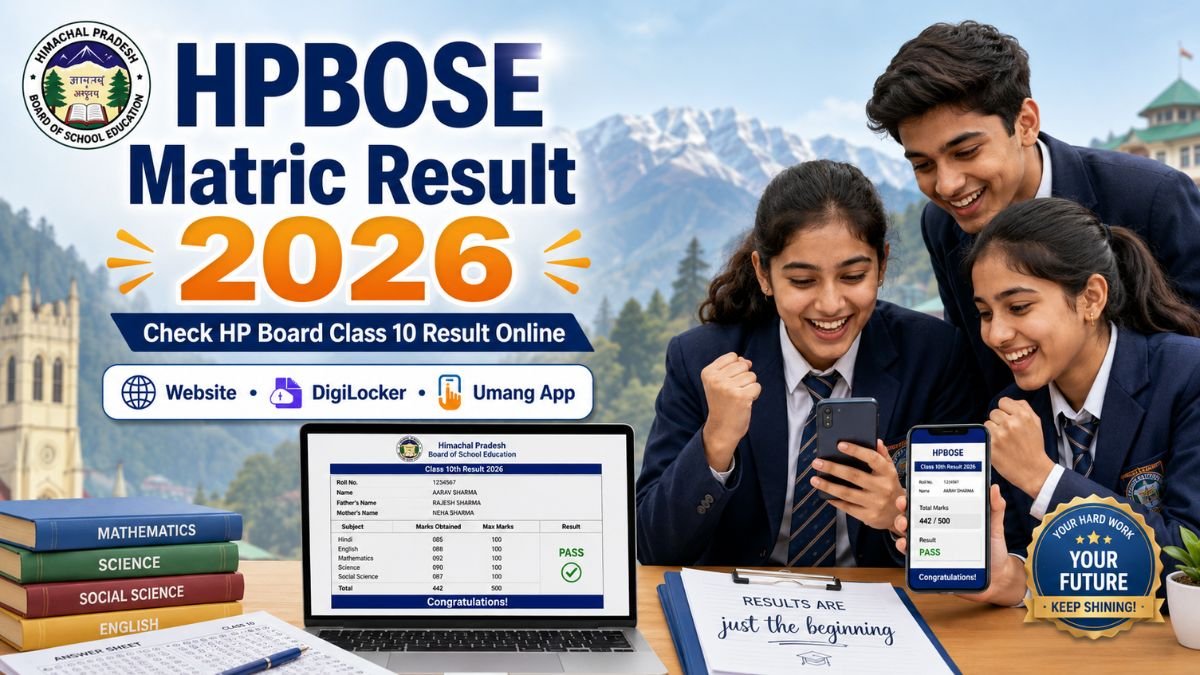 HPBOSE Matric Result 2026 - Check HP Board Class 10 Result Online via Official Website, DigiLocker and Umang App