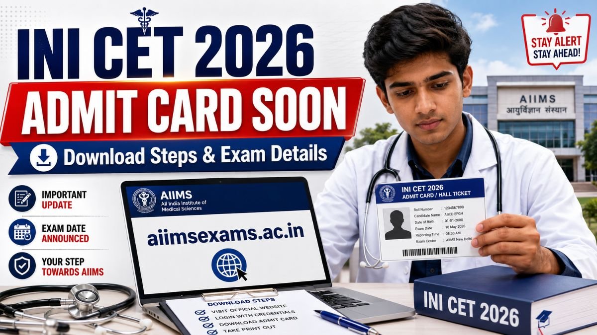 INI CET 2026 Admit Card Soon at aiimsexams.ac.in - Download Steps and Exam Details