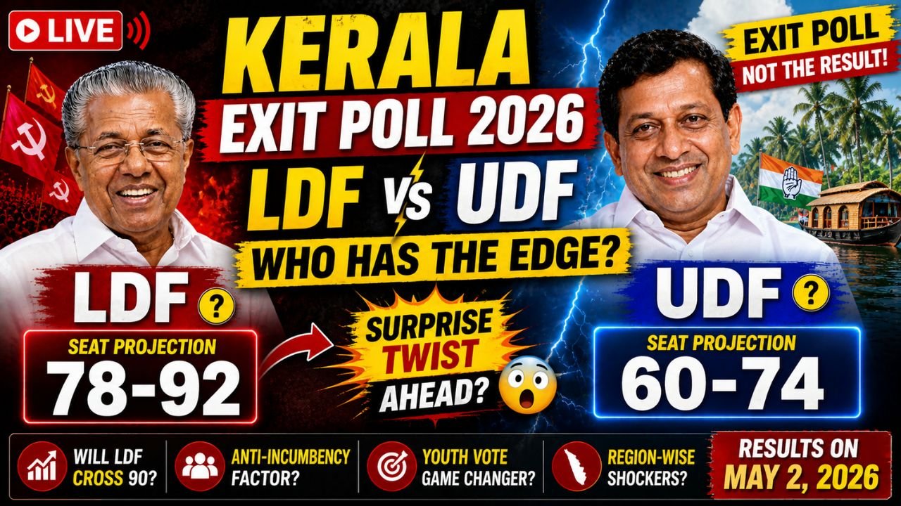 Kerala Exit Poll 2026: LDF vs UDF – Who Has the Edge?