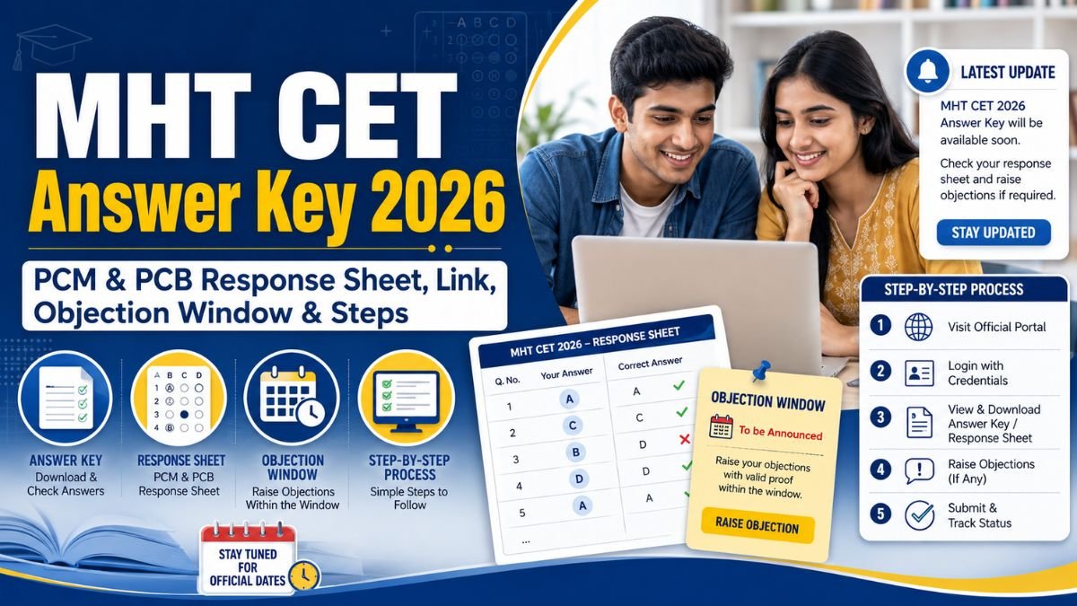MHT CET Answer Key 2026 Live Updates - PCM and PCB Response Sheet, Link, Objection Window and Steps