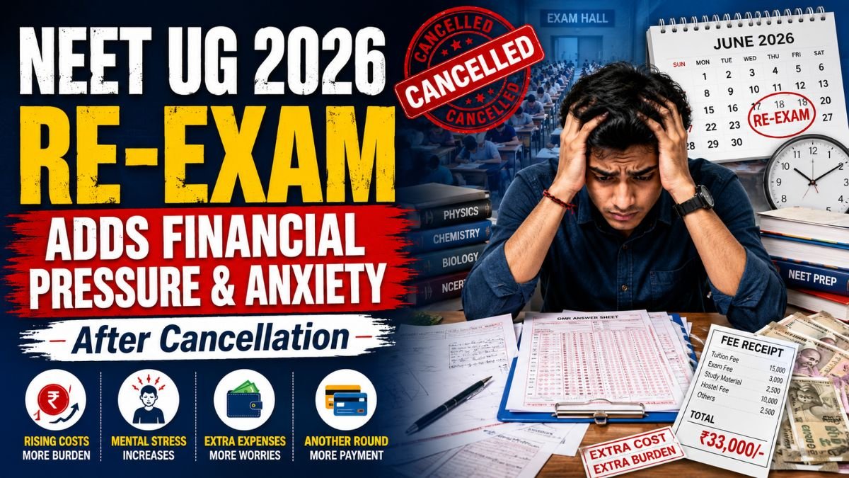 NEET UG 2026 Re-Exam Adds Financial Pressure and Anxiety for Aspirants After Cancellation