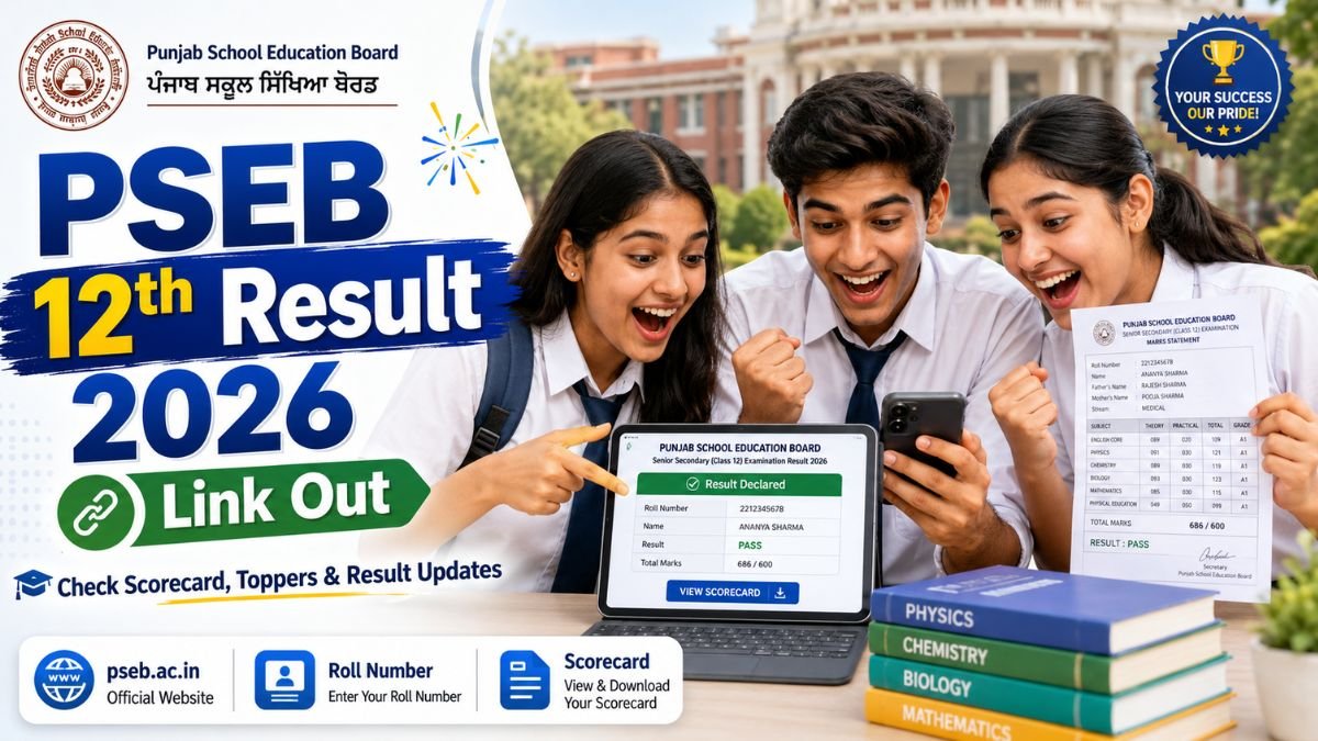PSEB 12th Result 2026 Link Out at pseb.ac.in - Check Punjab Board Class 12 Scorecard, Toppers and Result Updates