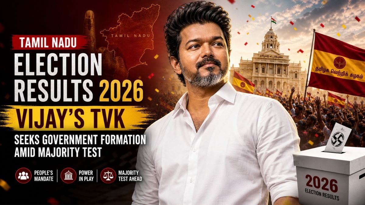 Tamil Nadu Election Results 2026 - Vijay’s TVK Seeks Government Formation Amid Majority Test