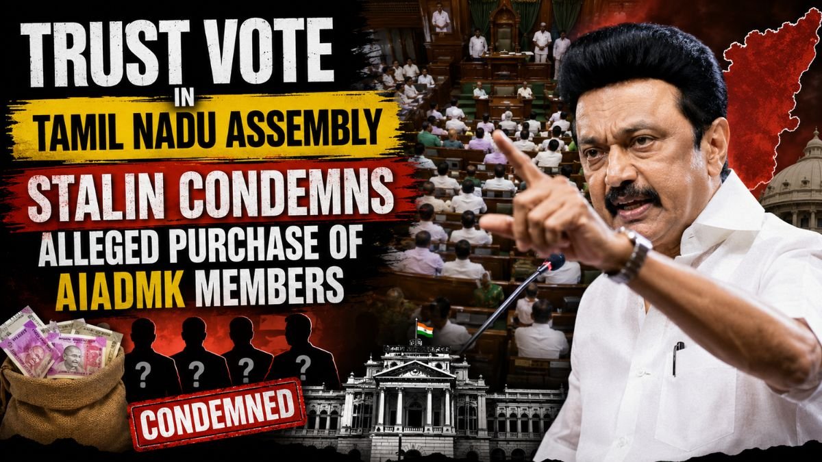 Trust Vote in Tamil Nadu Assembly - Stalin Condemns Alleged Purchase of AIADMK Members